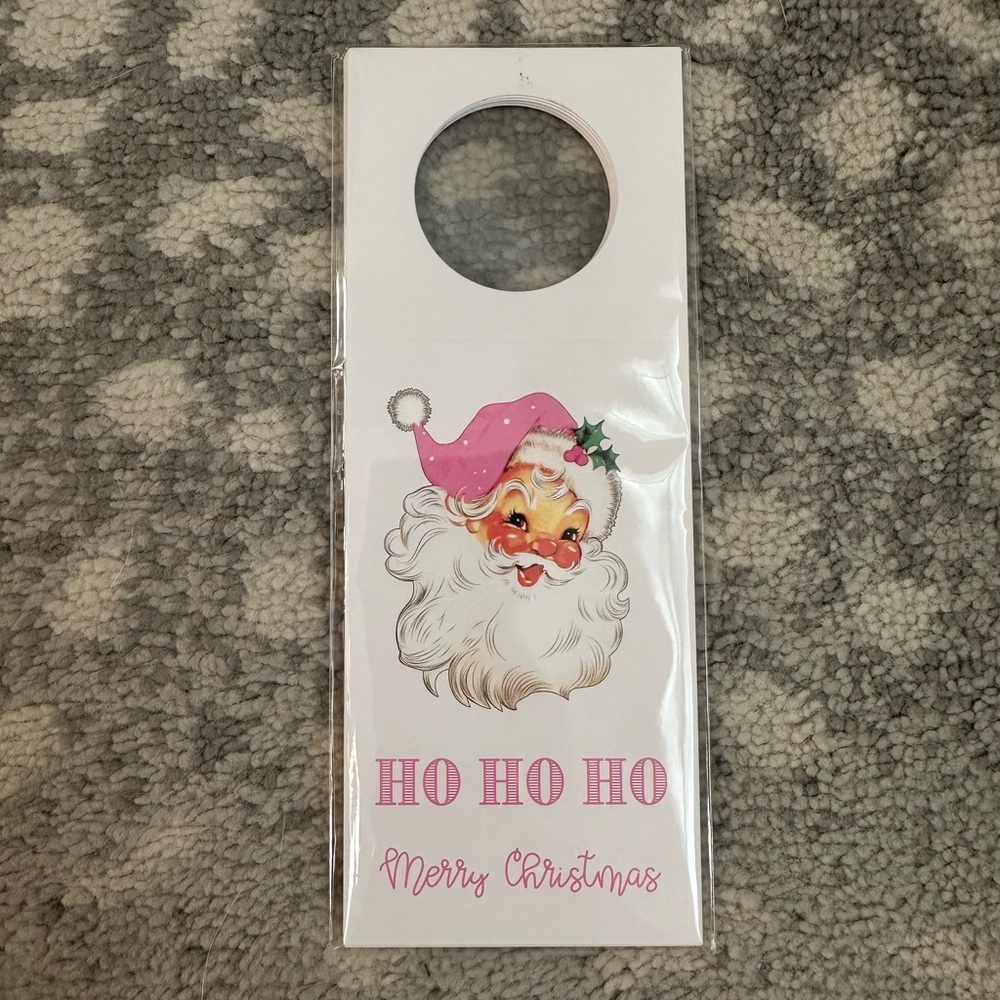 Santa wine tags